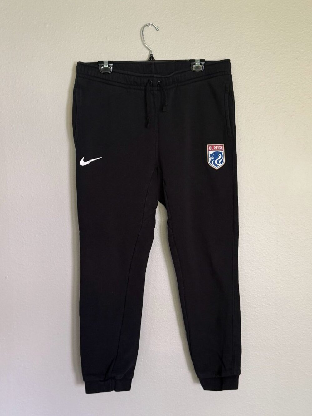 Nike OL Reign Club Fleece Joggers Large Black Seattle Women's Soccer Sweatpants